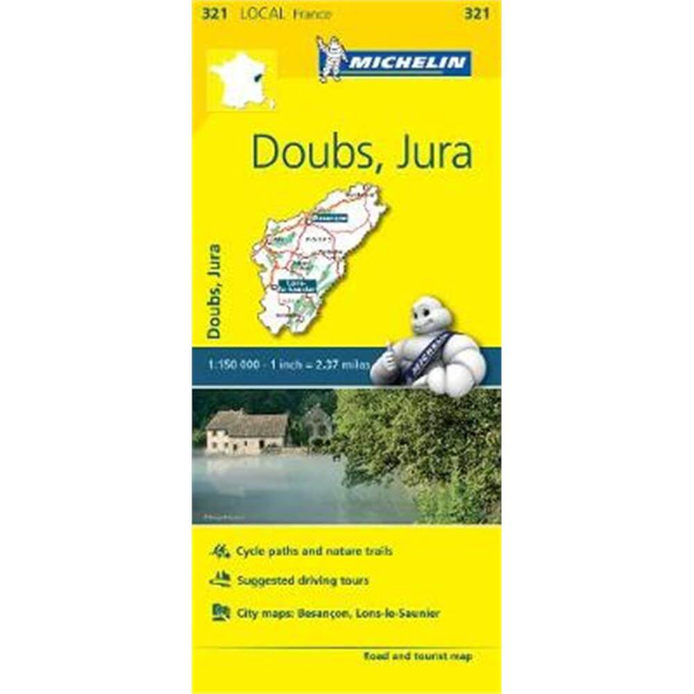 Doubs, Jura - Michelin Local Map 321